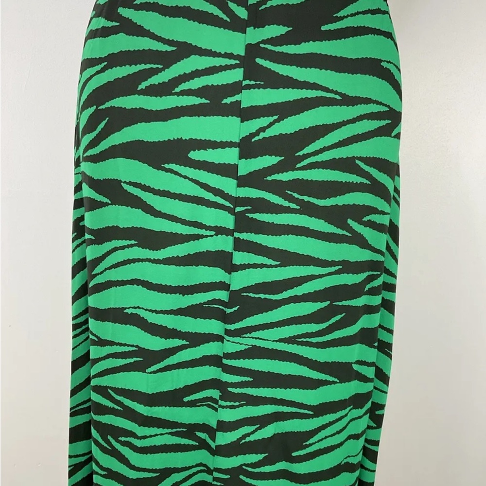 WHISTLES Animal Zebra Striped Print A Line Midi Buttoned Skirt UK 10 - Picture 9 of 10